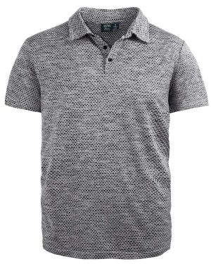 Waffle Jacquard Polo